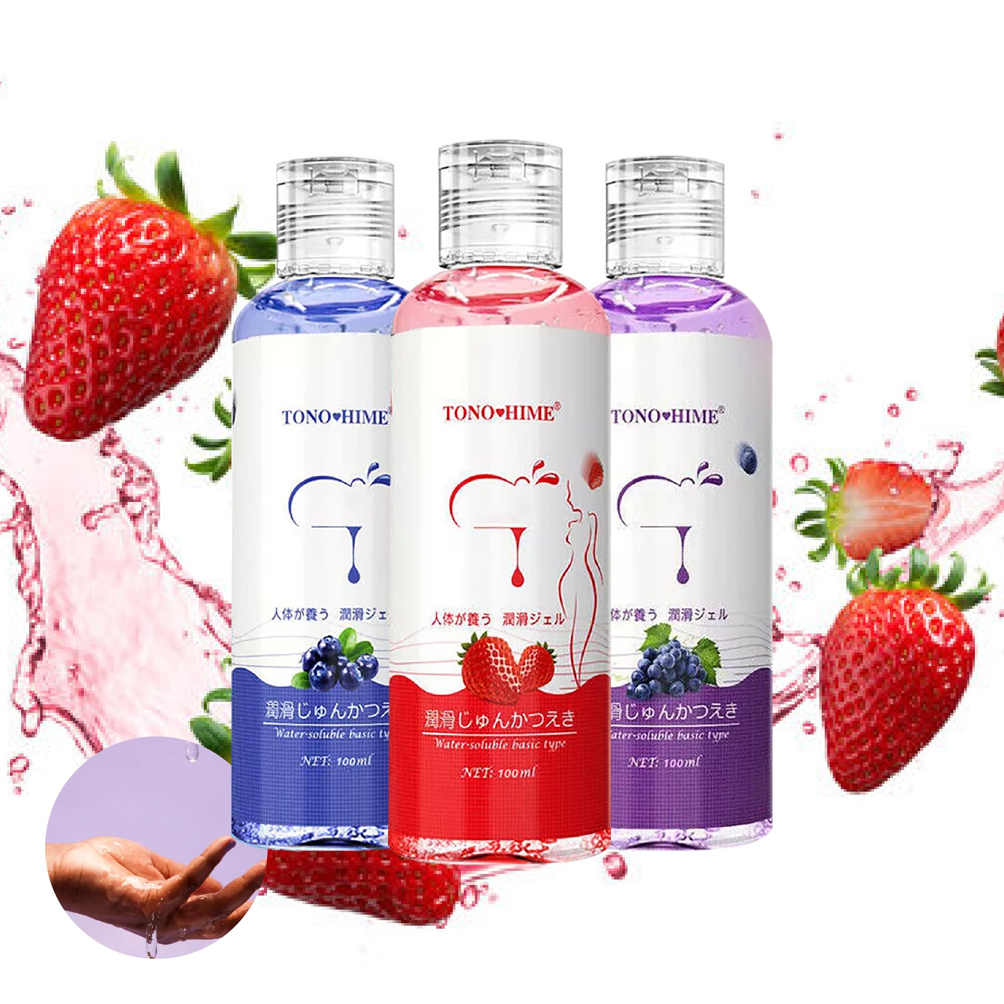 TONO HIME Strawberry, blueberry & grape – 3 Flavor Combo